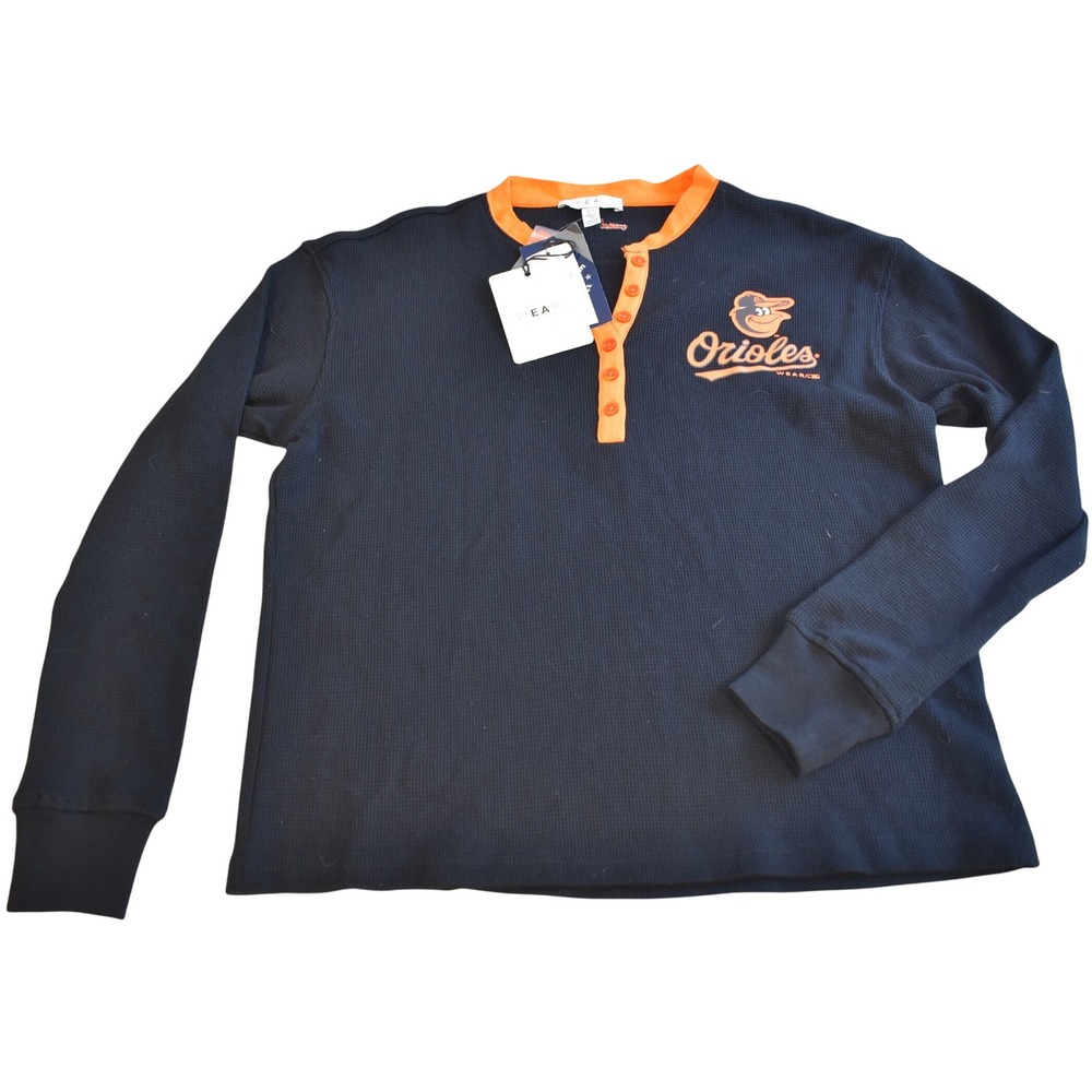 Wear Erin Andrew Baltimore Orioles Women's M V-Neck Long Sleeve Sweater New